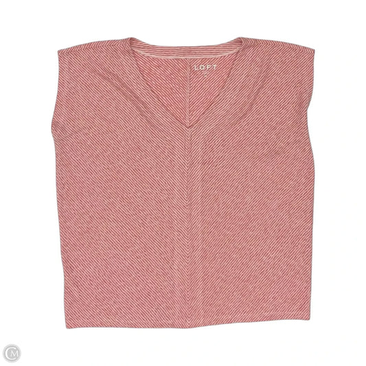 Top Short Sleeve By Loft In Orange, Size: M