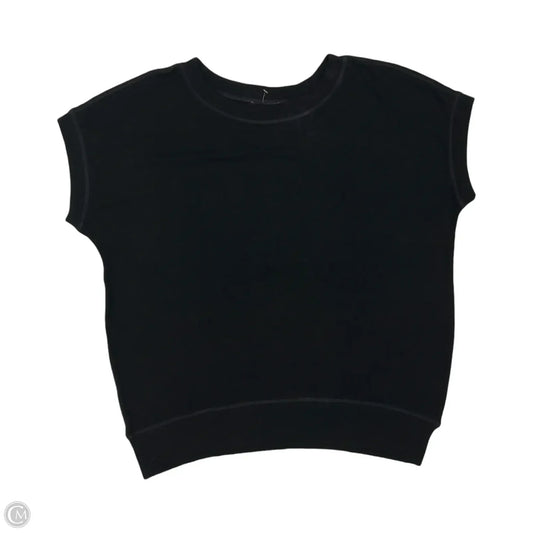Top Short Sleeve By Nally And Millie In Black & Silver, Size: L