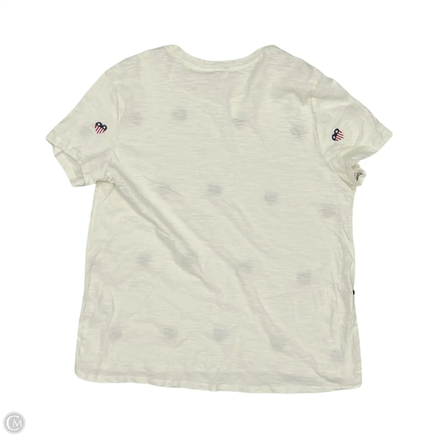 Top Short Sleeve By Lucky Brand In Blue Red & White, Size: Xl