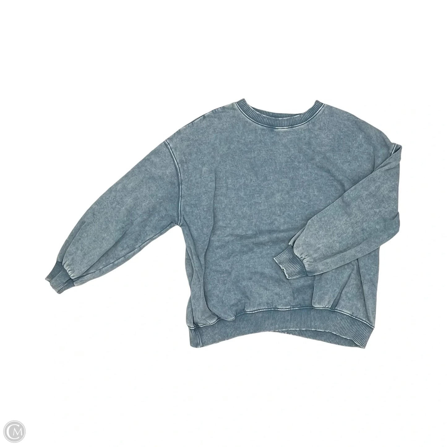 Sweatshirt Crewneck By Zenana In Blue, Size: 2x