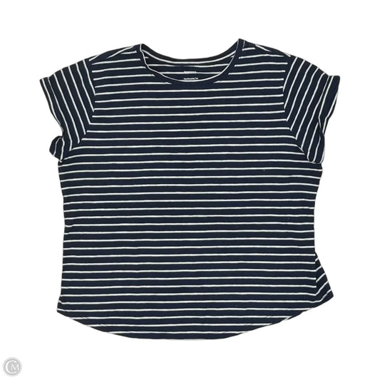 Top Short Sleeve By Sonoma In Striped Pattern, Size: Xxl