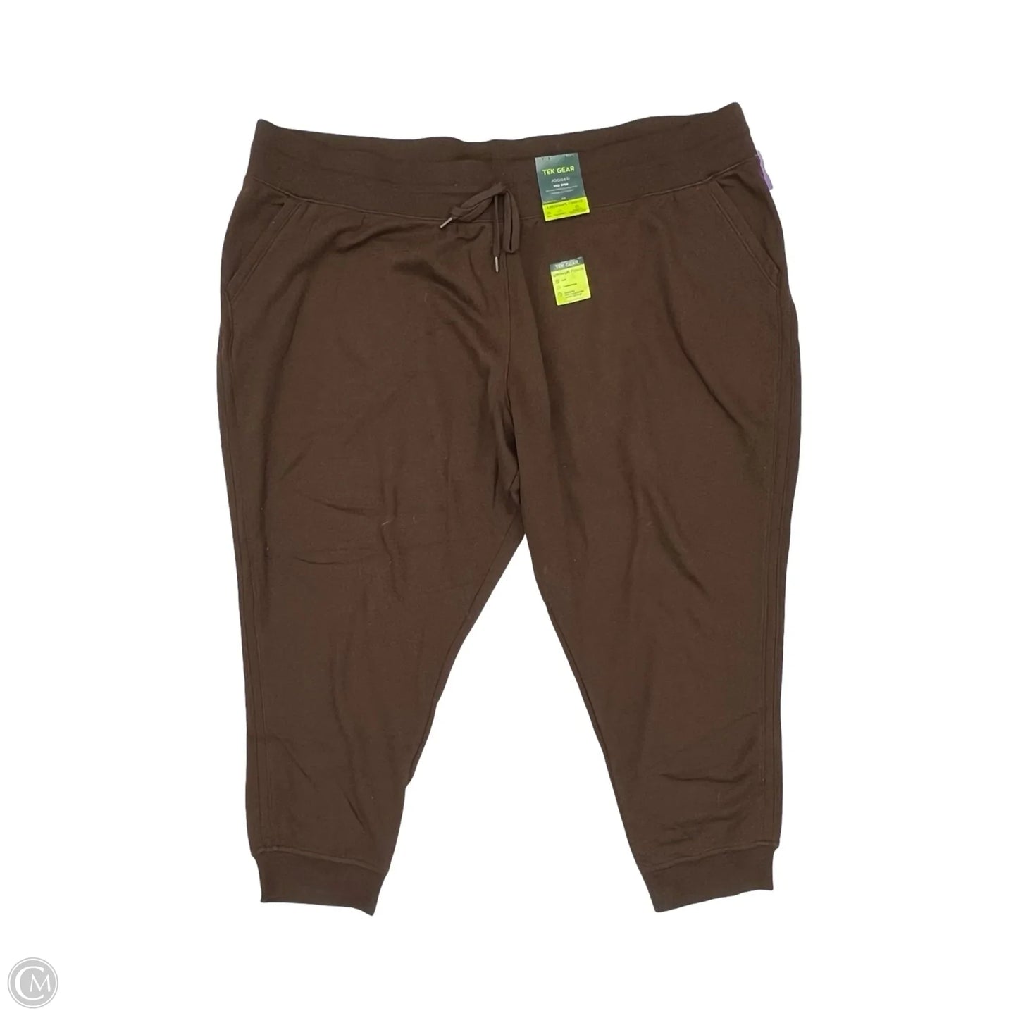 Pants Lounge By Tek Gear In Brown, Size: 4x