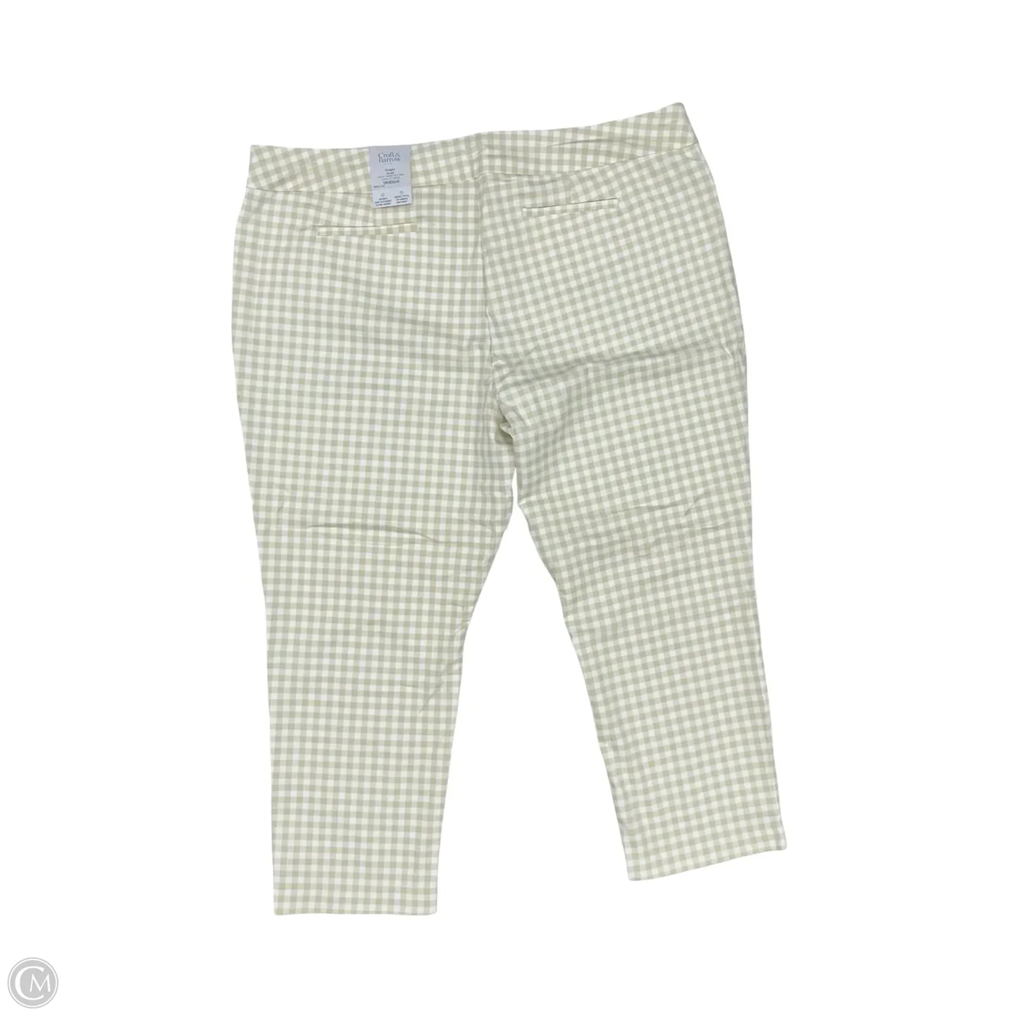 Pants Dress By Croft And Barrow In Tan & White, Size: 30