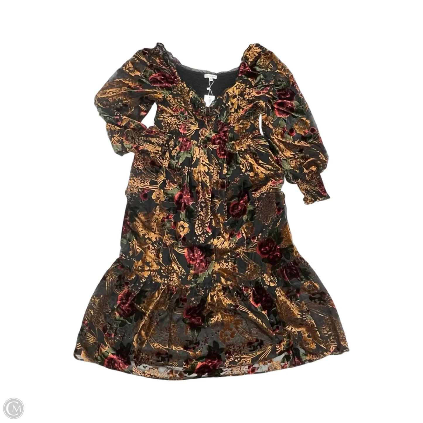 Dress Party Long By Baltic Born In Floral Print, Size: Xl