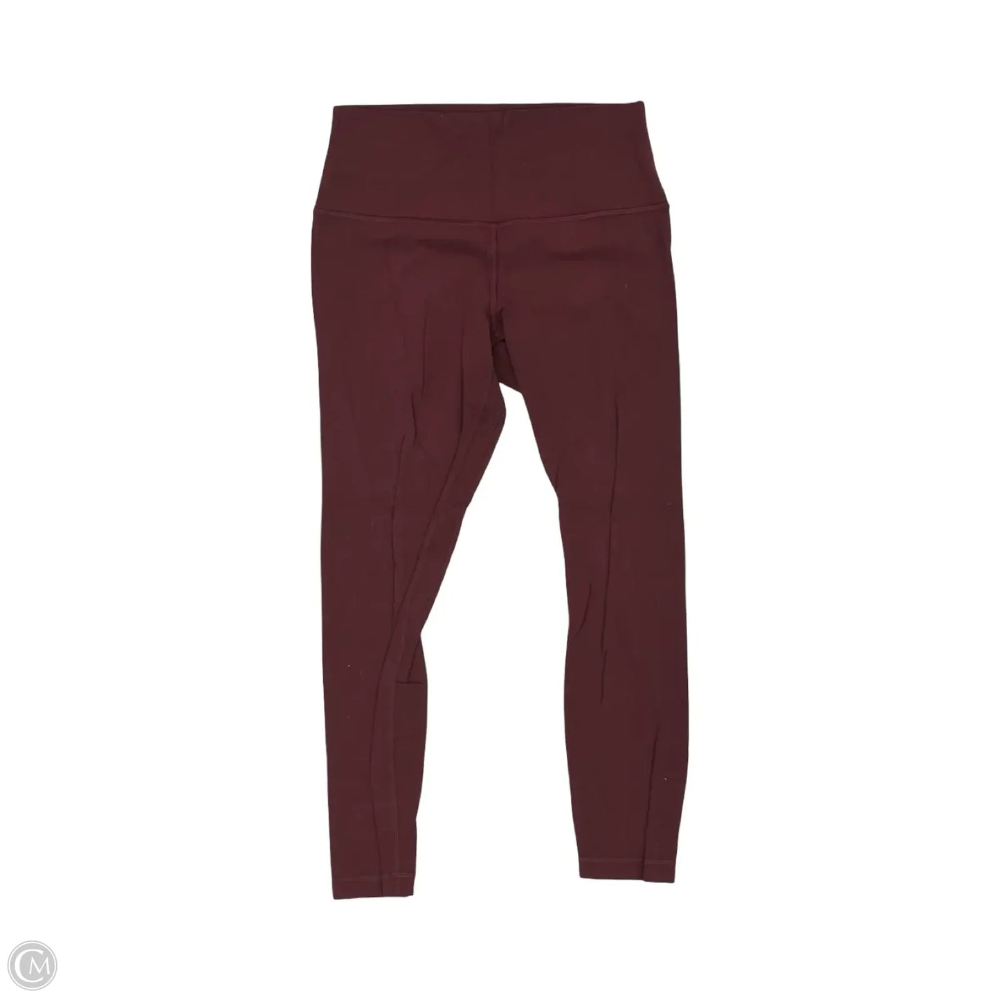 Athletic Leggings By Lululemon In Red, Size: M
