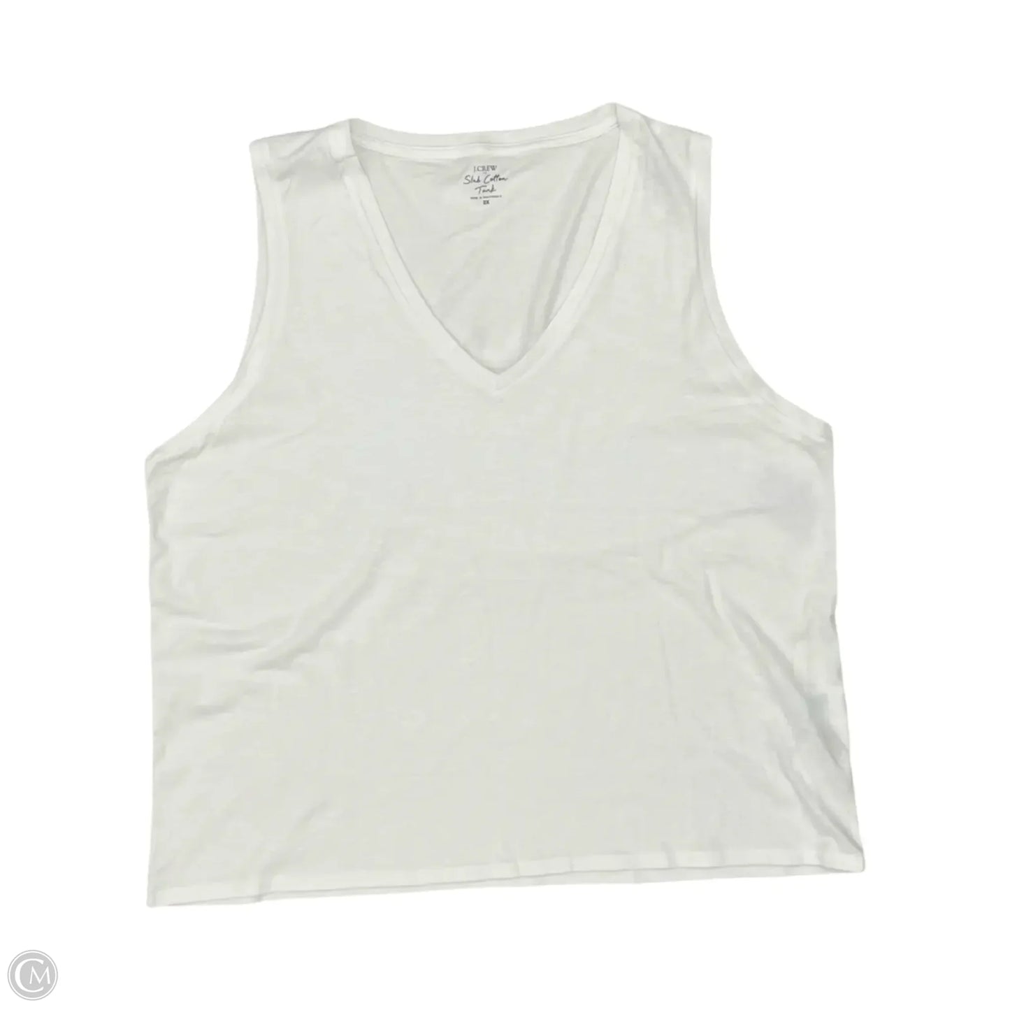 Tank Top By J. Crew In White, Size: 2x