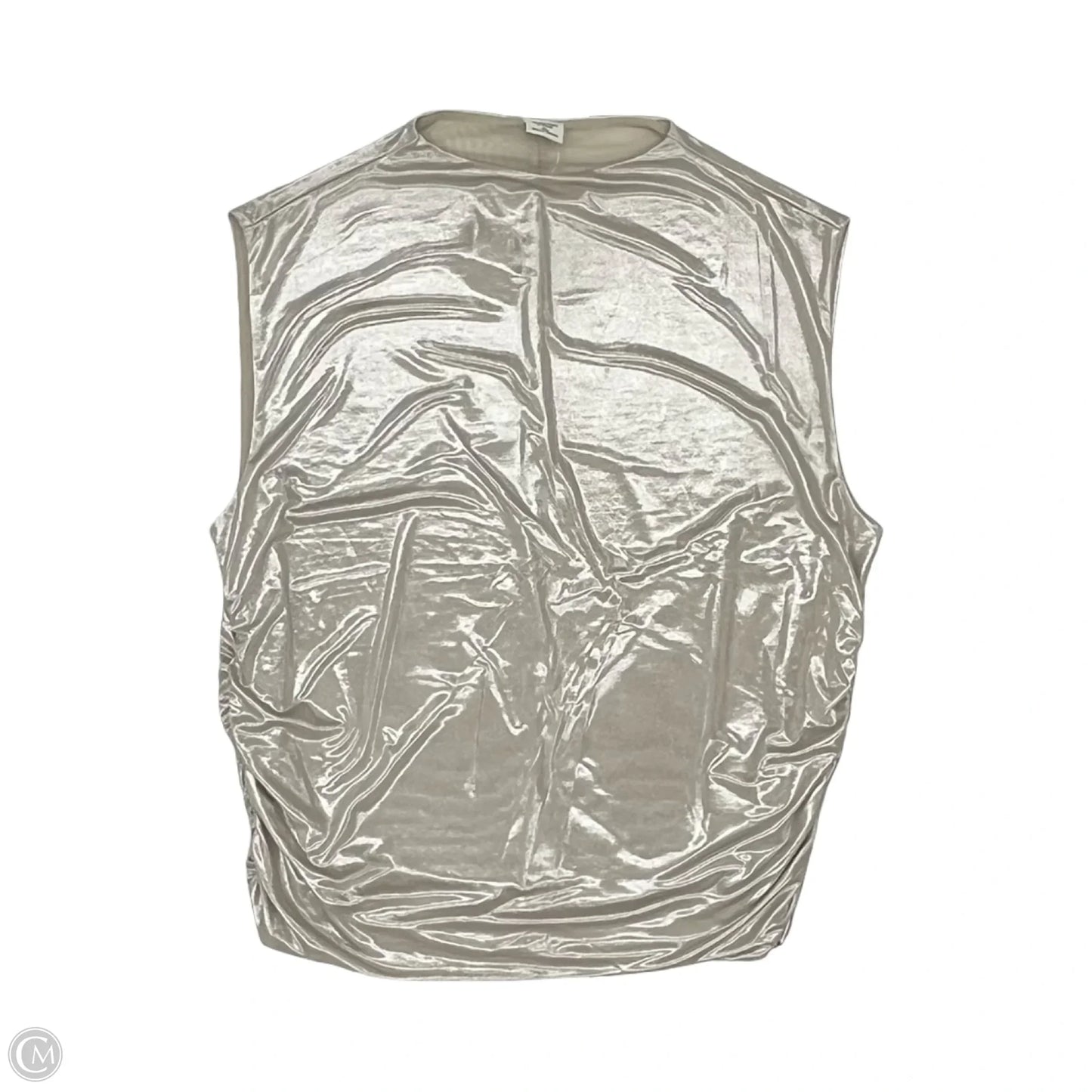 Blouse Sleeveless By Abercrombie And Fitch In Tan, Size: Xxl