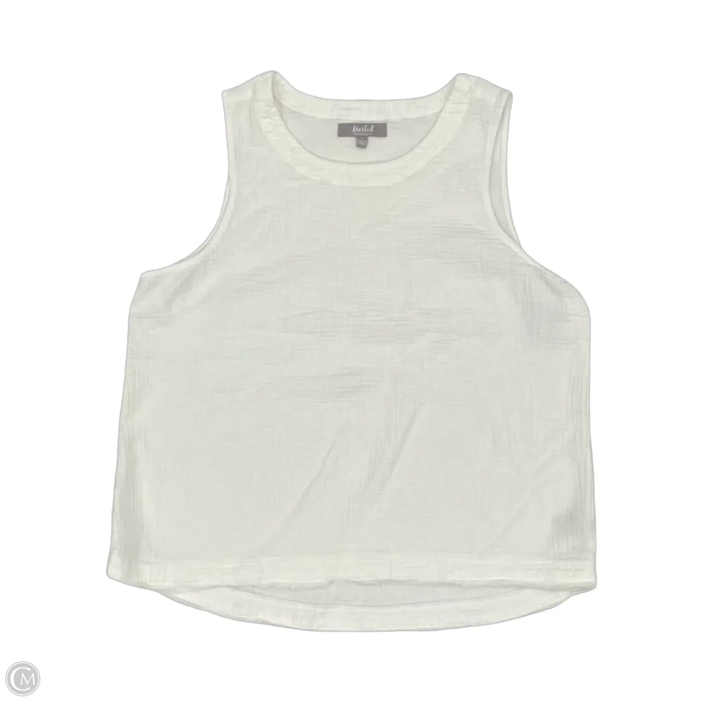 Blouse Sleeveless By Marled In White, Size: Xl