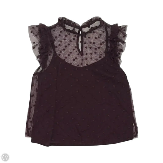 Blouse Short Sleeve By Old Navy In Purple, Size: Xs
