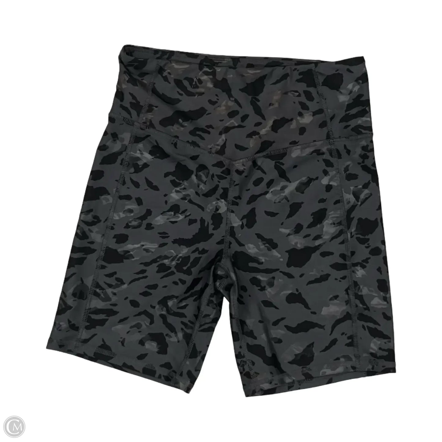 Athletic Shorts By Cmf In Black & Grey, Size: L
