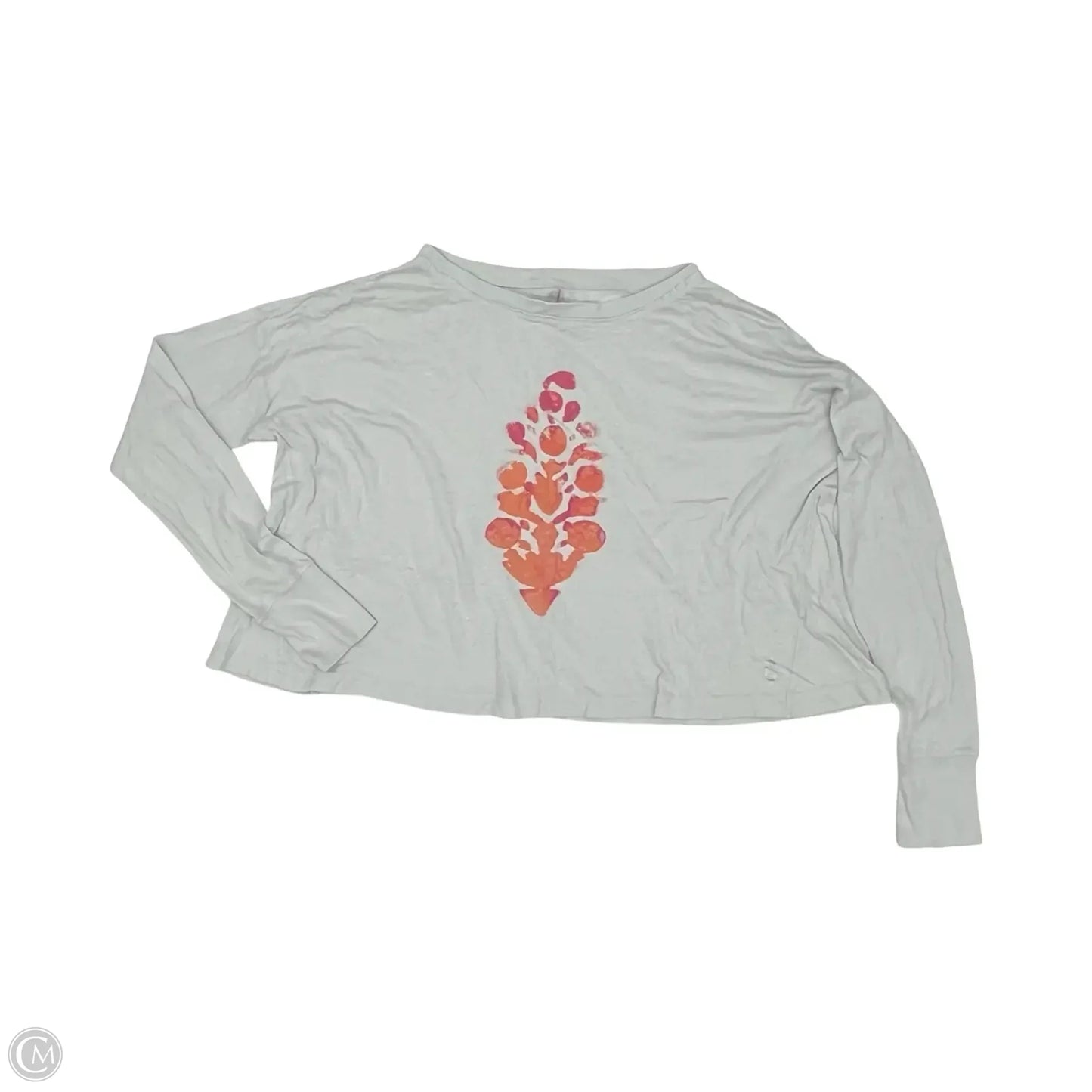 Athletic Top Long Sleeve Collar By Free People In Grey, Size: M