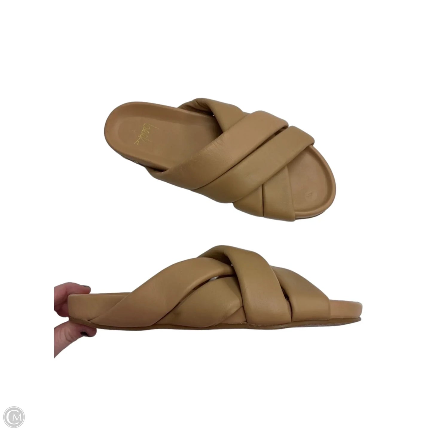 Sandals Flats By Clothes Mentor In Brown, Size: 9