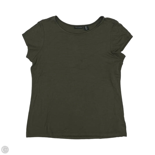 Top Short Sleeve By Tahari In Green, Size: L