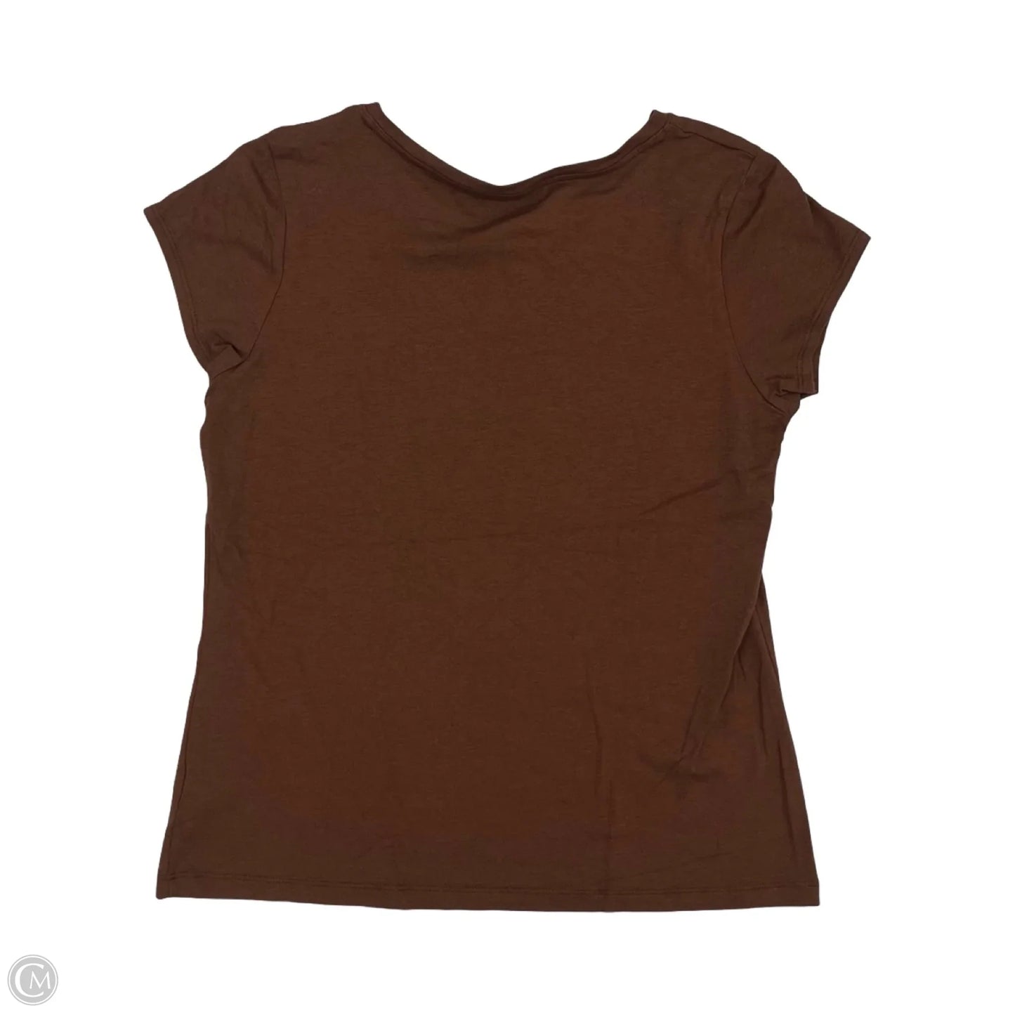 Top Short Sleeve By Tahari In Maroon, Size: L