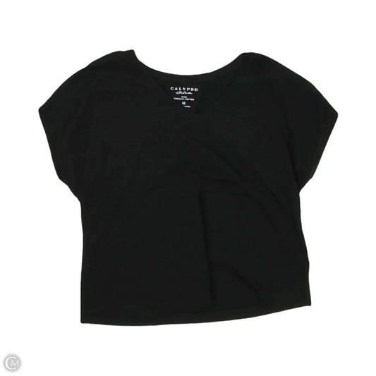Top Short Sleeve By Calypso St Barth In Black, Size: M