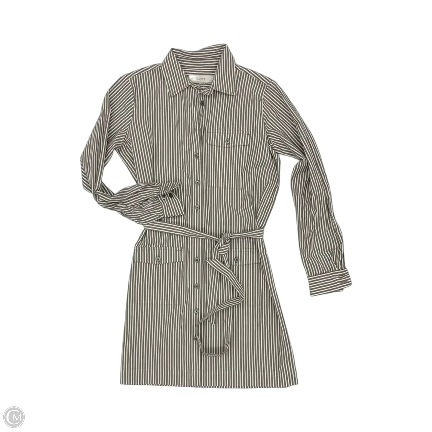 Dress Casual Short By Loft In Brown & Cream, Size: 0p
