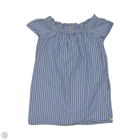 Blouse Short Sleeve By Scotch & Soda In Striped Pattern, Size: M