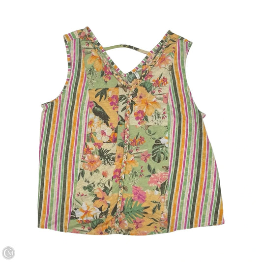 Top Sleeveless By Cato In Multi-colored, Size: 3x