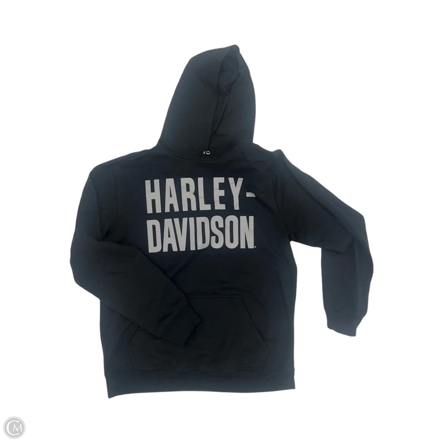 Sweatshirt Hoodie By Harley Davidson In Black, Size: L