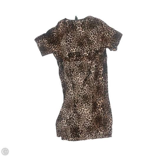 Dress Casual Midi By Wild Fable In Leopard Print, Size: M