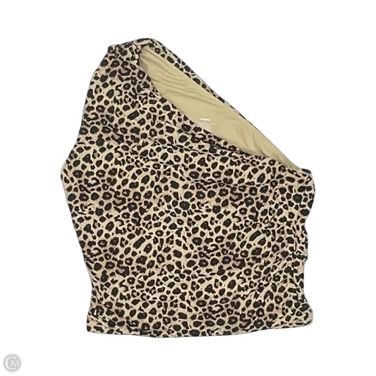Blouse Sleeveless By Clothes Mentor In Leopard Print, Size: Xl