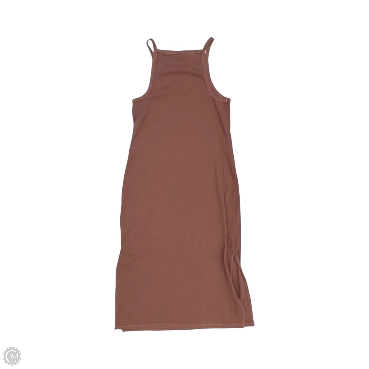 Dress Casual Midi By Old Navy In Brown, Size: Xl