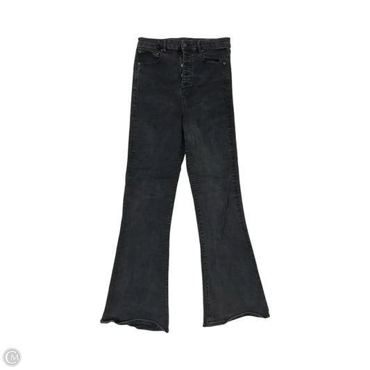 Jeans Flared By American Eagle In Black Denim, Size: 10
