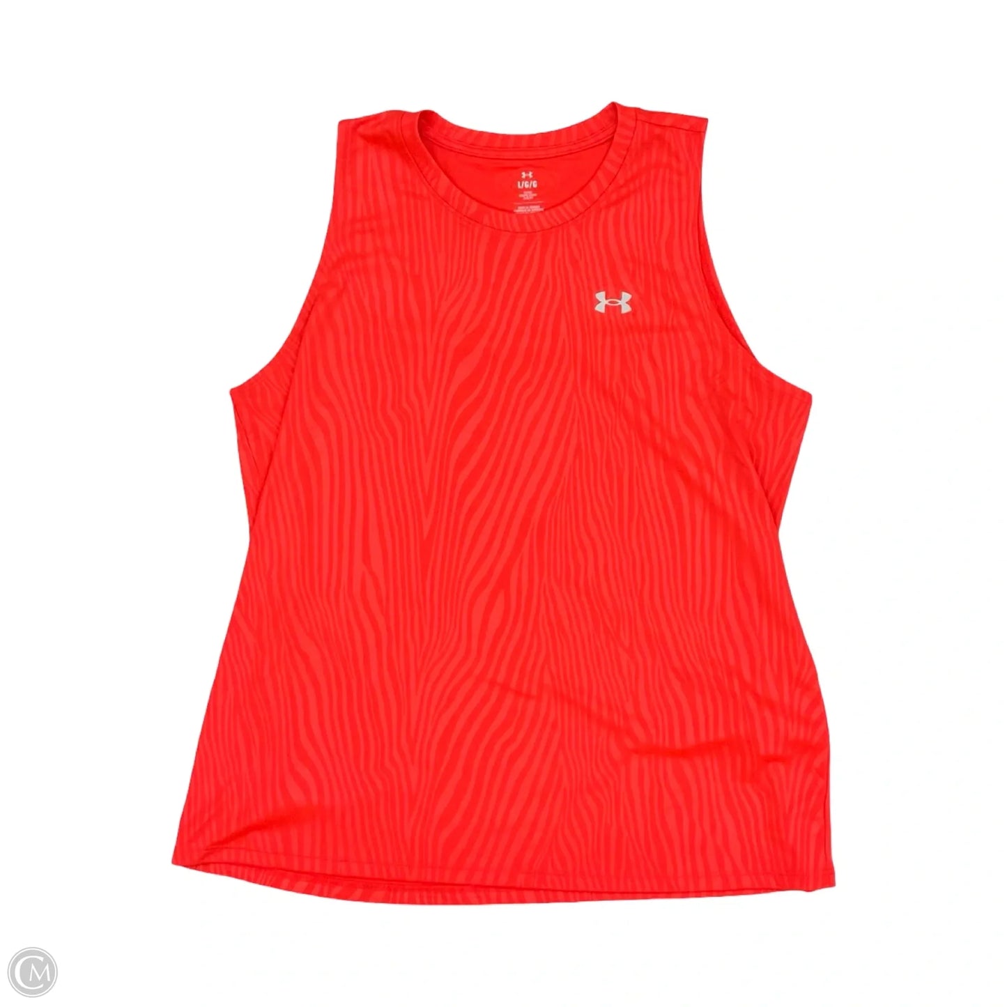 Athletic Tank Top By Under Armour In Orange, Size: L