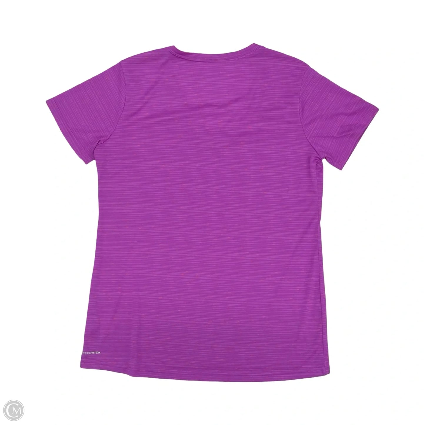 Athletic Top Short Sleeve By Reebok In Purple, Size: L