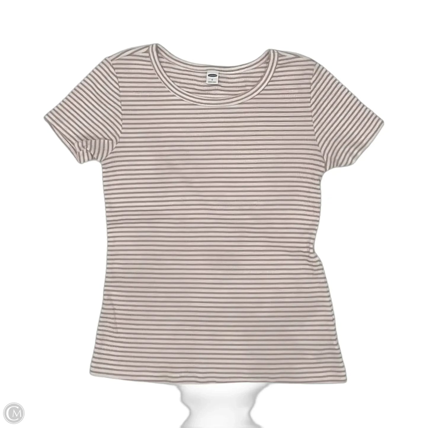 Top Short Sleeve By Old Navy In Striped Pattern, Size: S