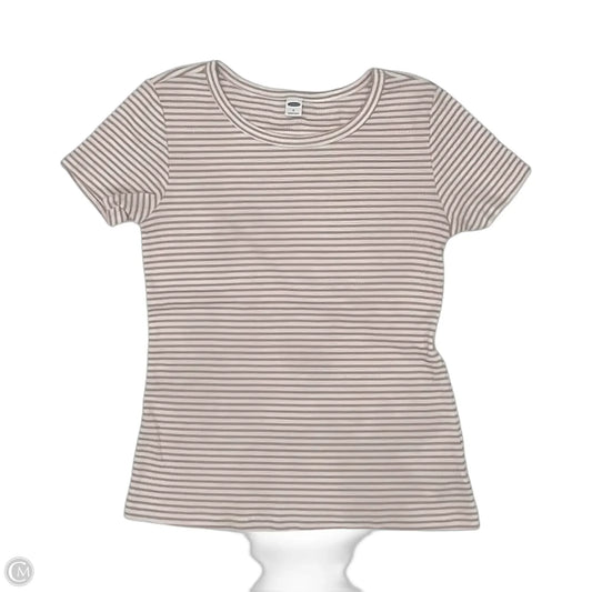 Top Short Sleeve By Old Navy In Striped Pattern, Size: S