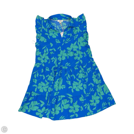 Dress Casual Short By Umgee In Blue & Green, Size: M