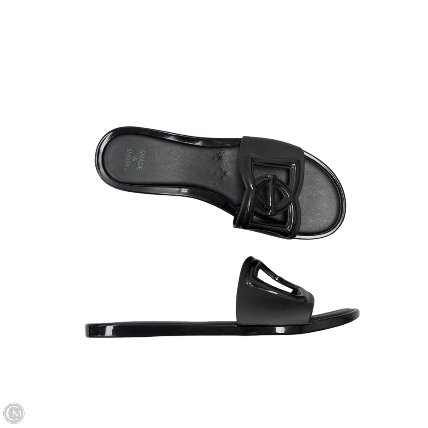 Sandals Flats By Shade & Shore In Black, Size: 8