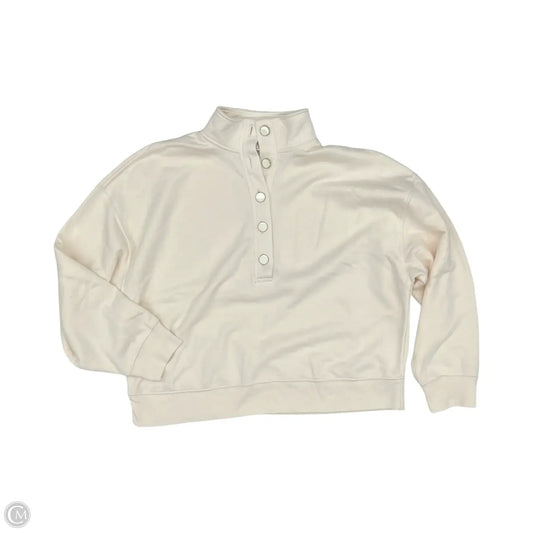 Sweatshirt Crewneck By Time And Tru In Cream, Size: M