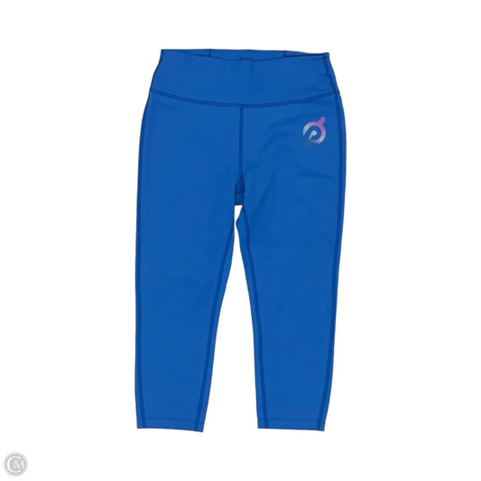 Athletic Leggings Capris By Peloton In Blue, Size: L