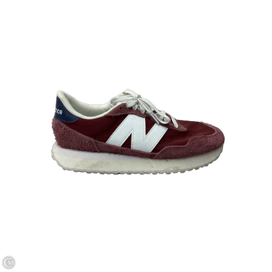 Shoes Sneakers By New Balance In Red & White, Size: 9.5