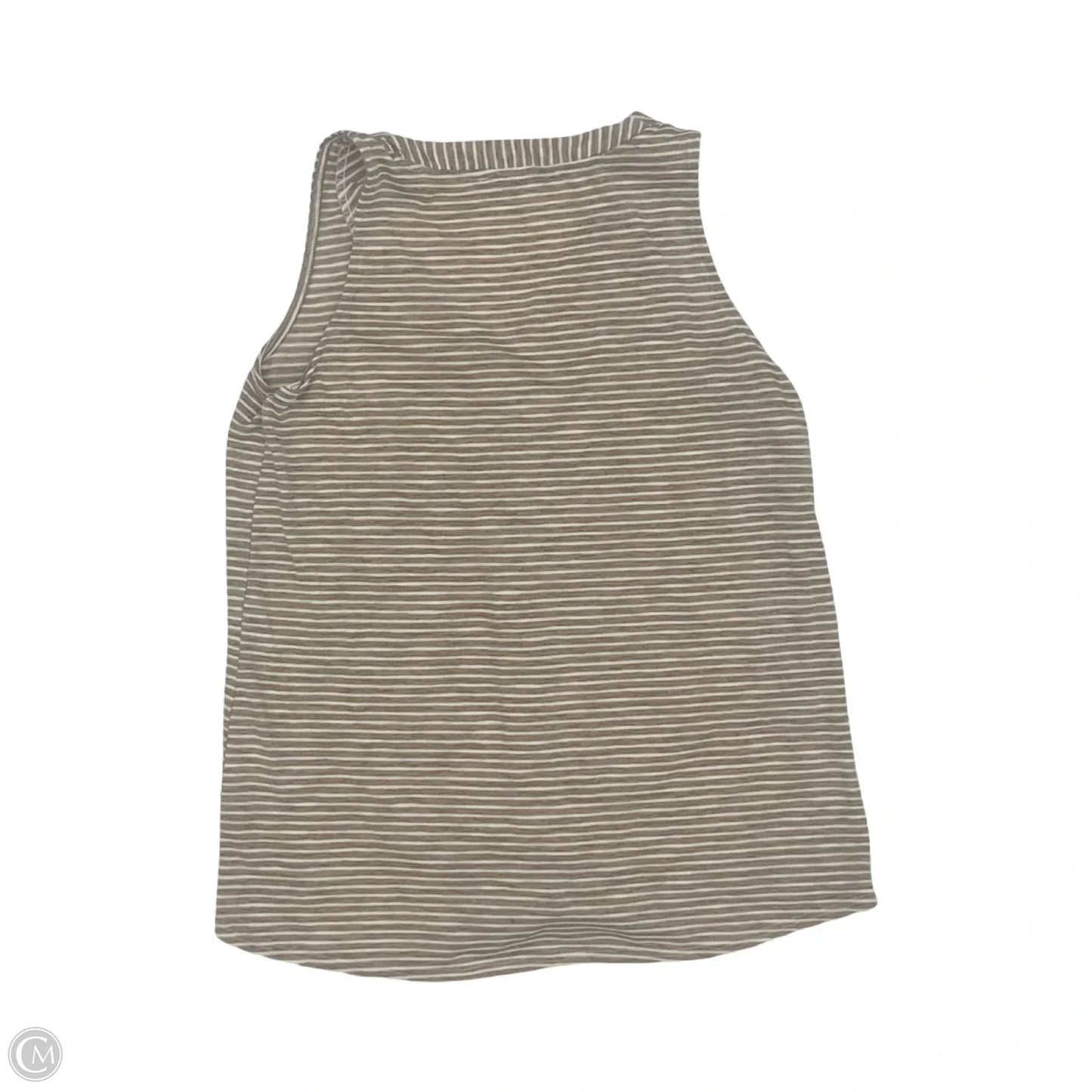 Top Sleeveless By Rose And Olive In Brown & Cream, Size: S