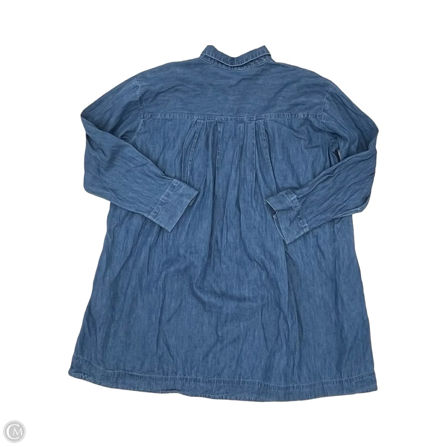 Dress Casual Short By Loft In Blue Denim, Size: L