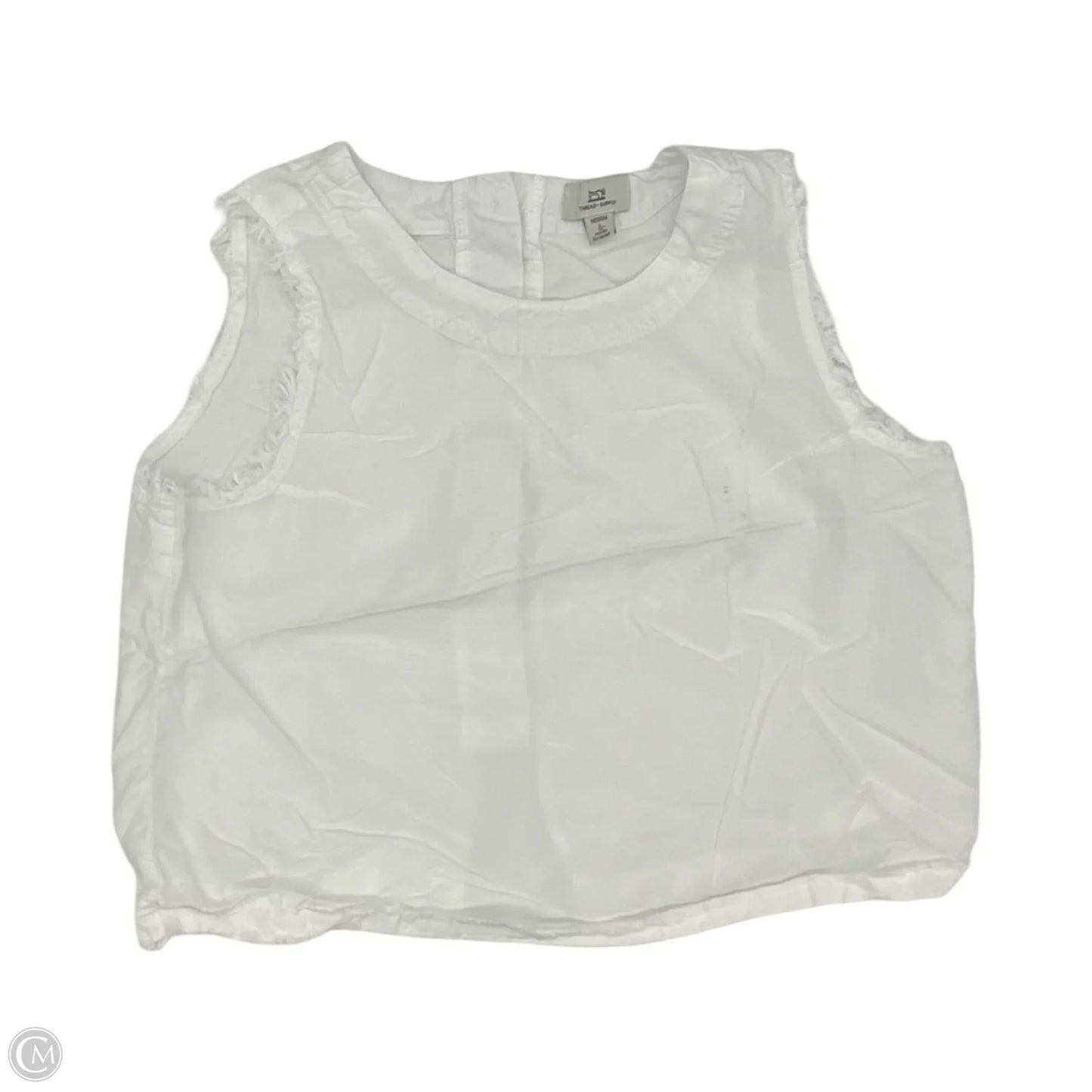 Top Sleeveless By Thread And Supply In White, Size: M