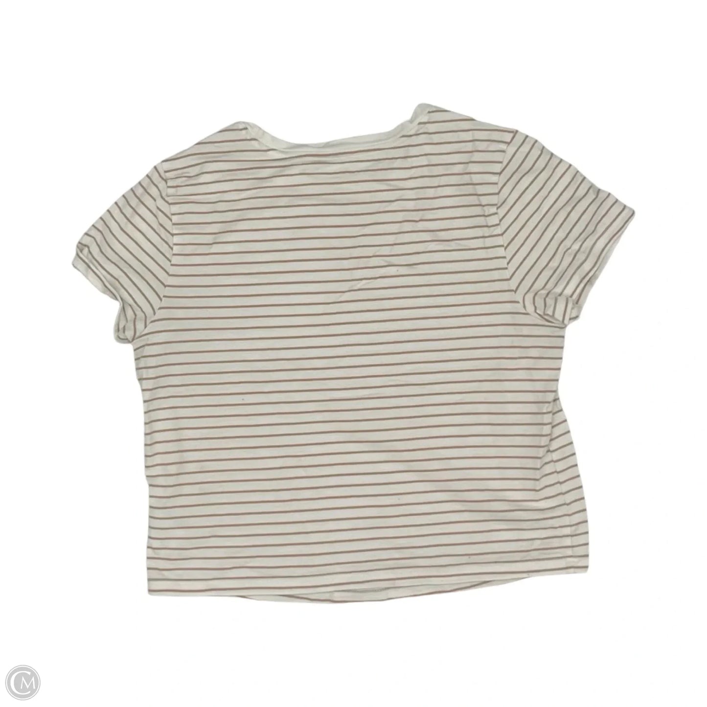 Top Short Sleeve By Old Navy In Striped Pattern, Size: M