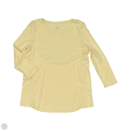 Top 3/4 Sleeve By J. Jill In Yellow, Size: S