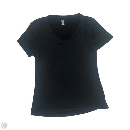 Athletic Top Short Sleeve By Athletic Works In Black, Size: S