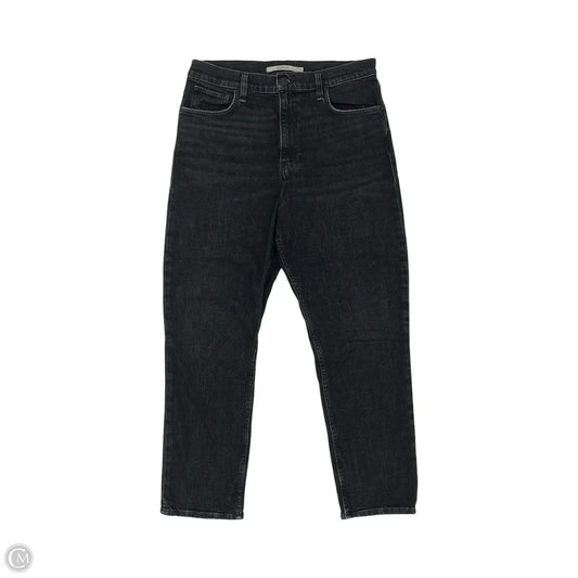 Jeans Straight By Hudson In Black Denim, Size: 12