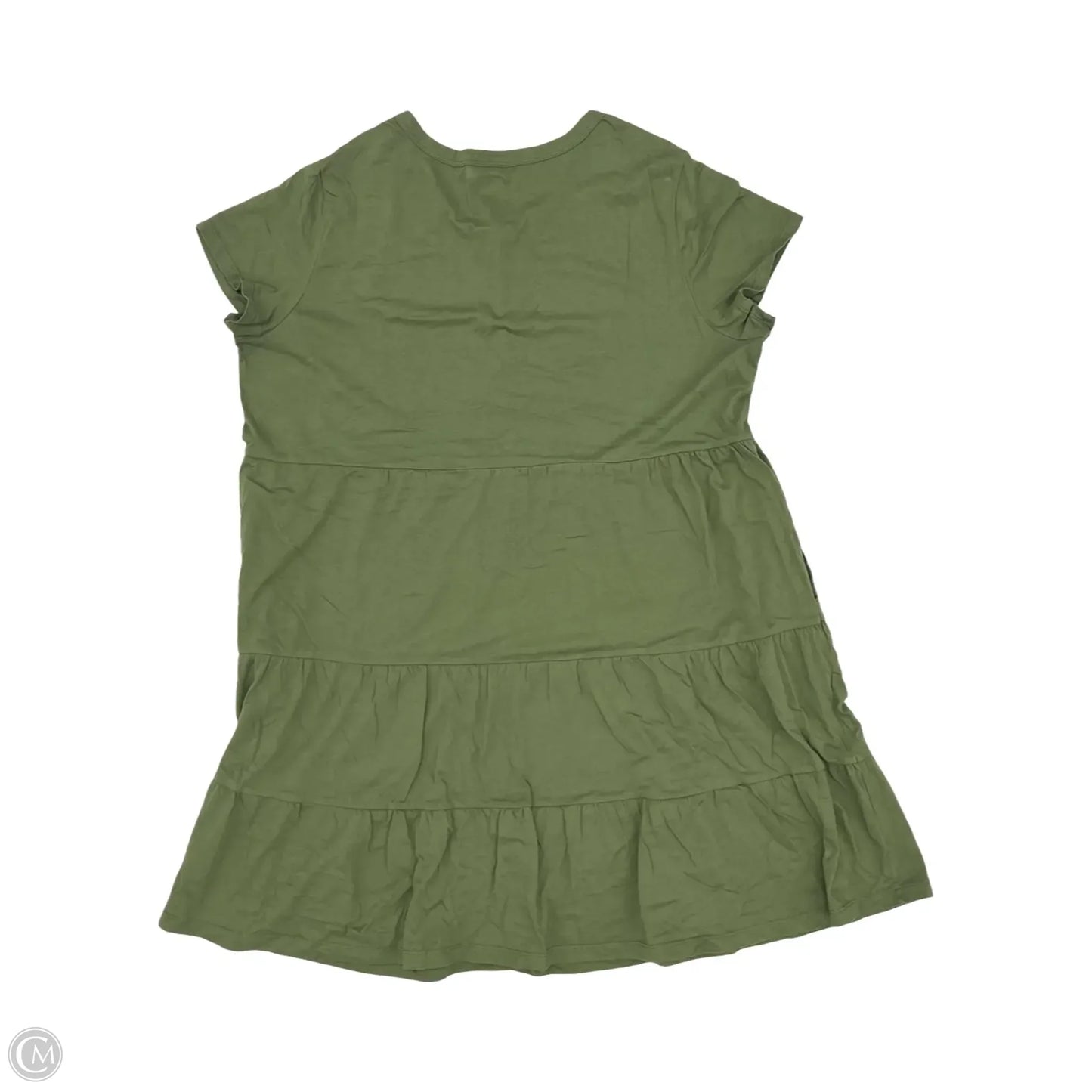 Dress Casual Short By Time And Tru In Green, Size: Xl