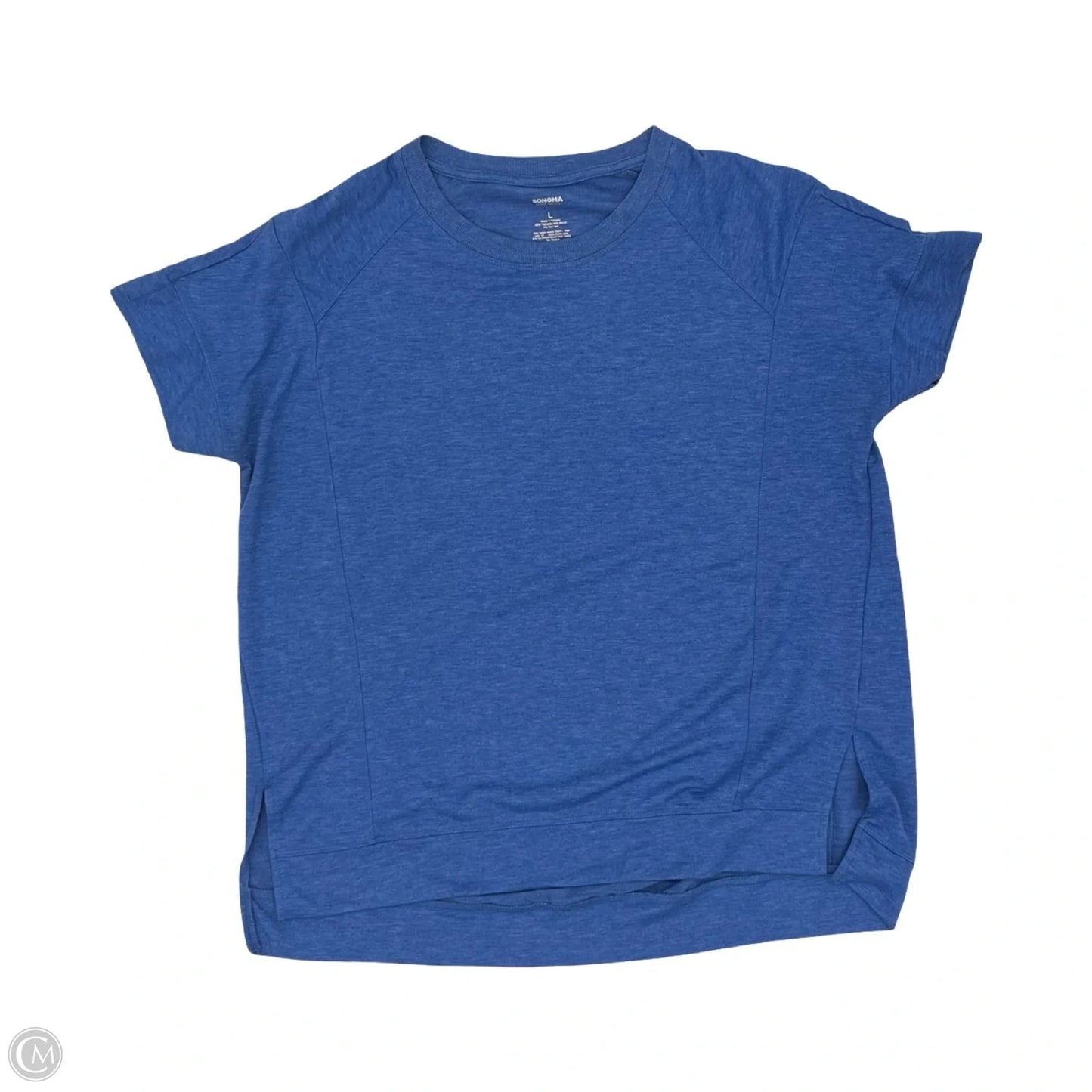 Top Short Sleeve By Sonoma In Blue, Size: L