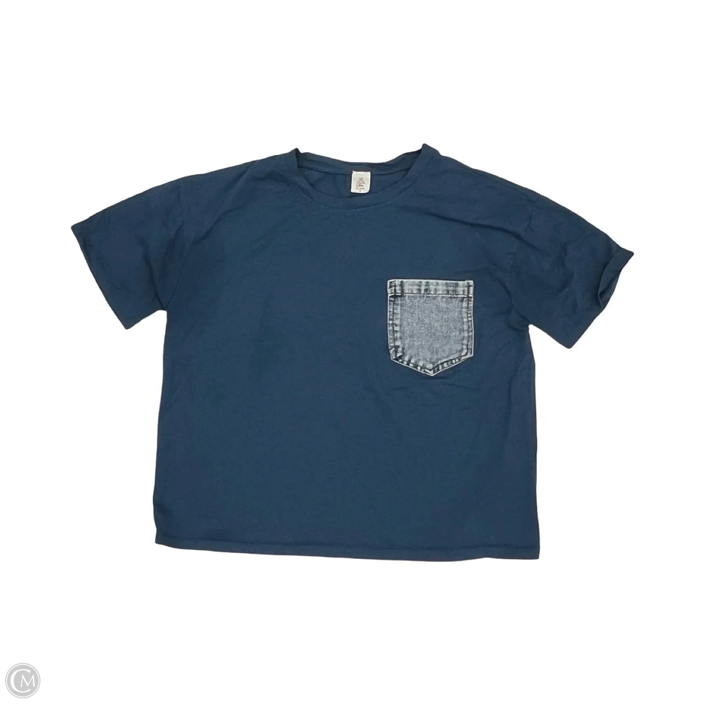 Top Short Sleeve By Like Love In Blue, Size: S