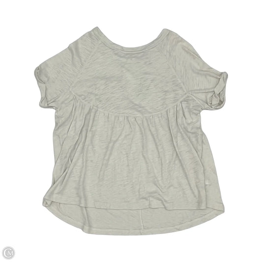 Top Short Sleeve By American Eagle In Cream, Size: Xs
