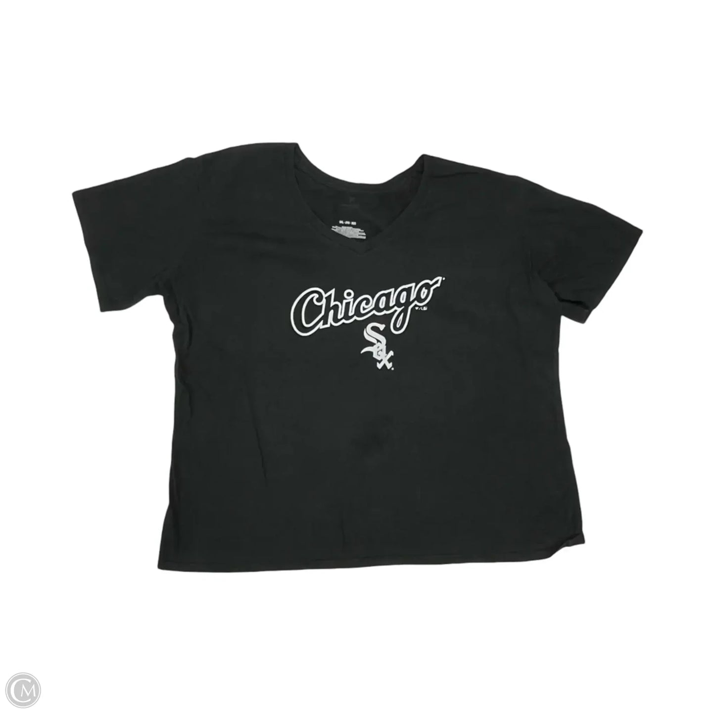 Athletic Top Short Sleeve By Fanatics In Black, Size: 2x