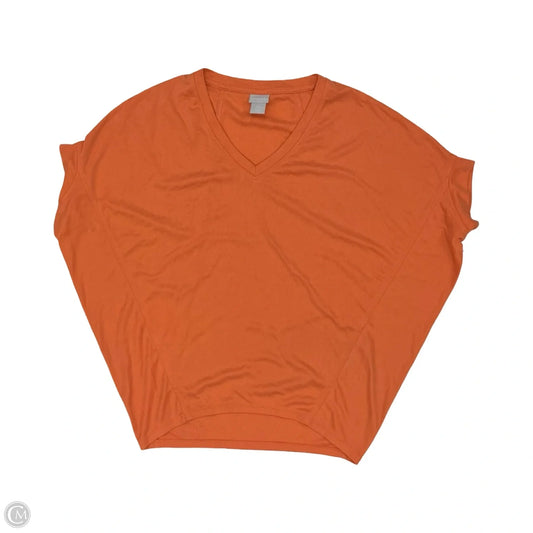 Top Short Sleeve By Chicos In Orange, Size: Xs