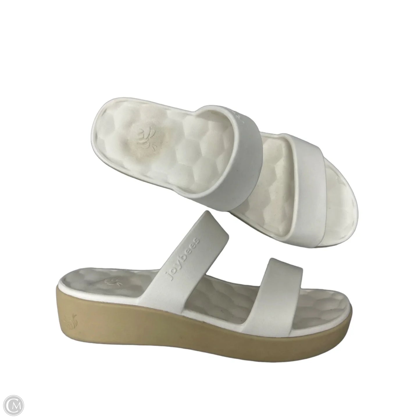 Sandals Flats By Clothes Mentor In Cream, Size: 9